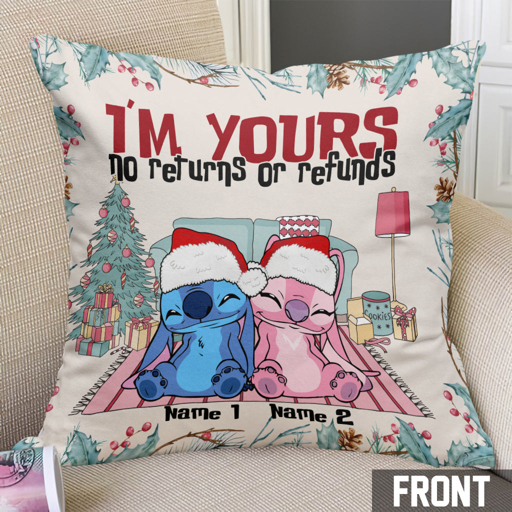Personalized Christmas Ohana Throw Pillow Custom Names Gift Throw Pillow GradoCreations