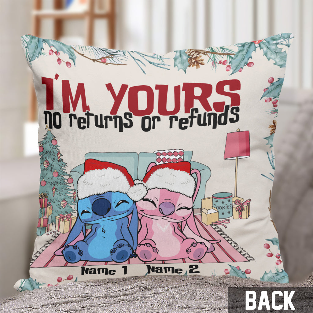 Personalized Christmas Ohana Throw Pillow Custom Names Gift Throw Pillow GradoCreations