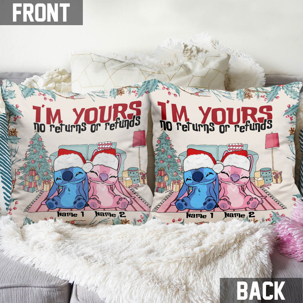 Personalized Christmas Ohana Throw Pillow Custom Names Gift Throw Pillow GradoCreations