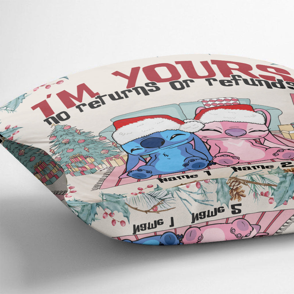 Personalized Christmas Ohana Throw Pillow Custom Names Gift Throw Pillow GradoCreations