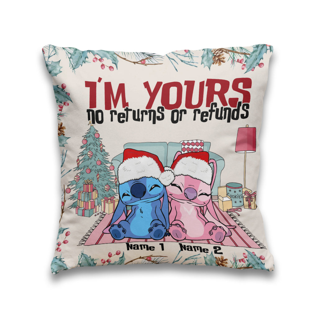Personalized Christmas Ohana Throw Pillow Custom Names Gift Throw Pillow GradoCreations