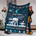 Personalized Star Wars Force Blanket Custom Name Christmas Gift Blanket GradoCreations