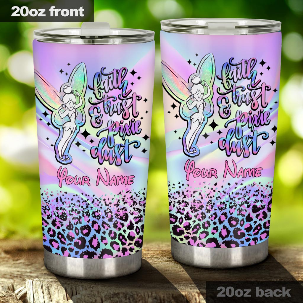 Personalized Fairy Tumbler with Your Name Magic Dust Gift Tumbler GradoCreations