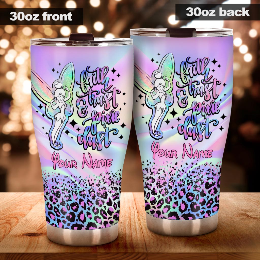 Personalized Fairy Tumbler with Your Name Magic Dust Gift Tumbler GradoCreations