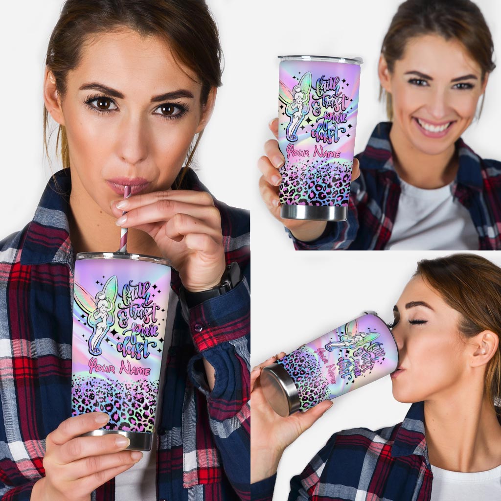 Personalized Fairy Tumbler with Your Name Magic Dust Gift Tumbler GradoCreations