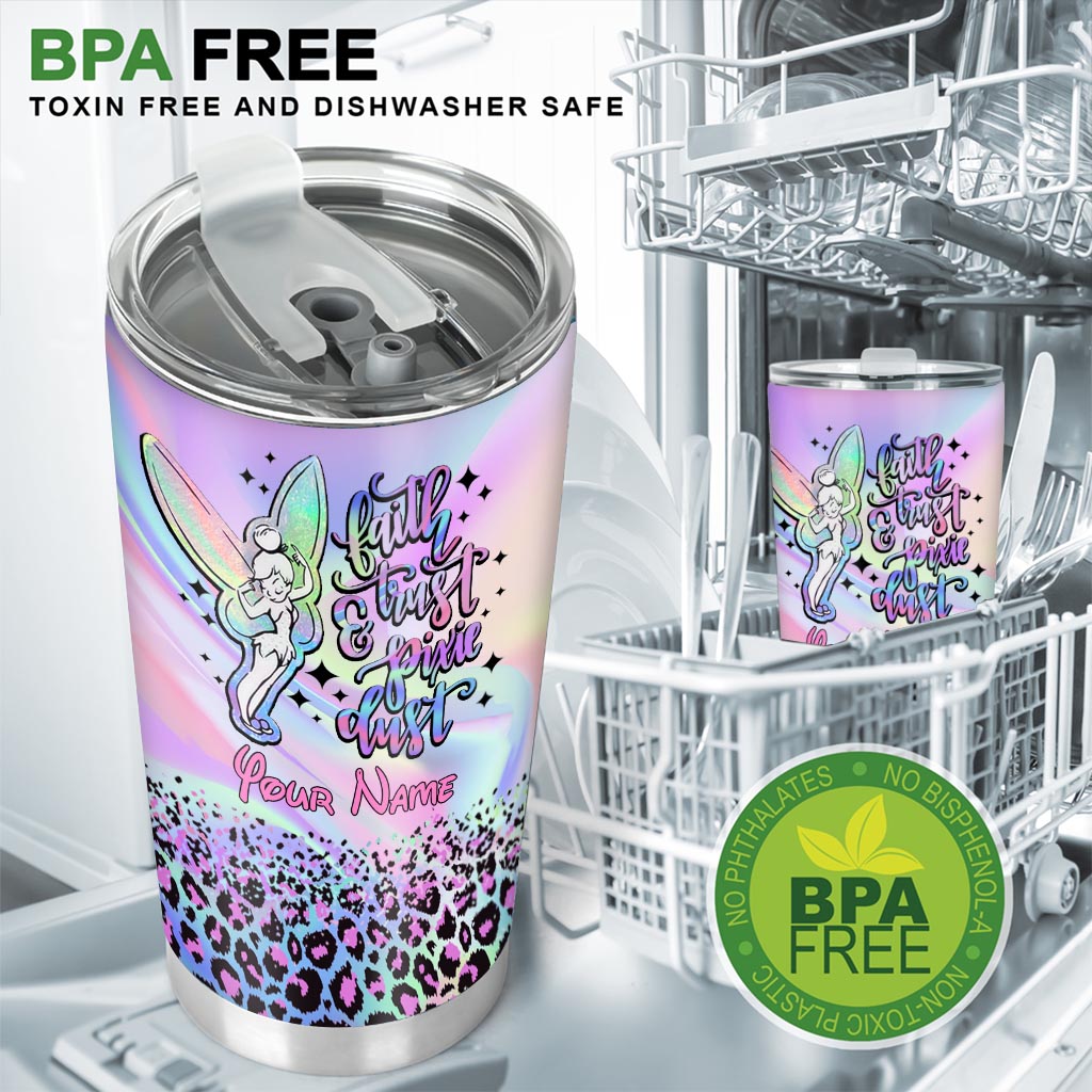 Personalized Fairy Tumbler with Your Name Magic Dust Gift Tumbler GradoCreations