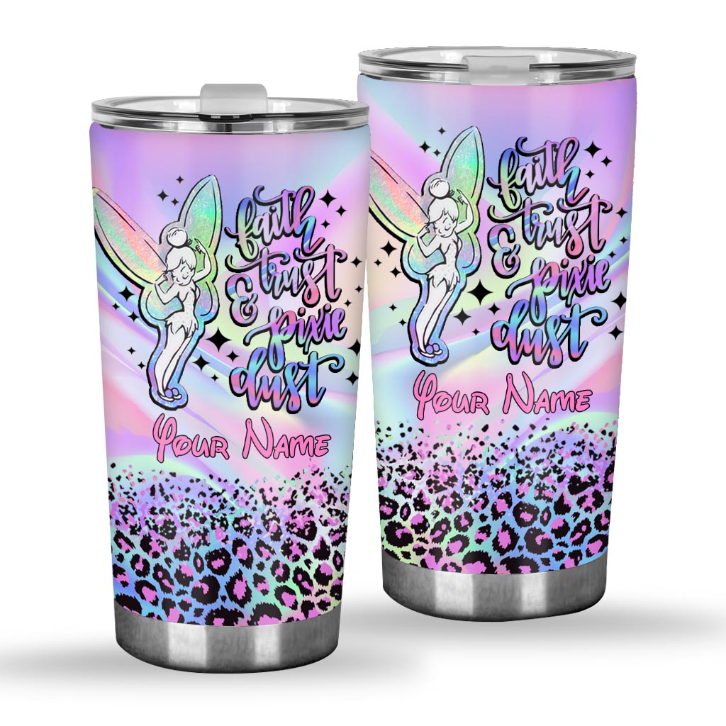 Personalized Fairy Tumbler with Your Name Magic Dust Gift Tumbler GradoCreations