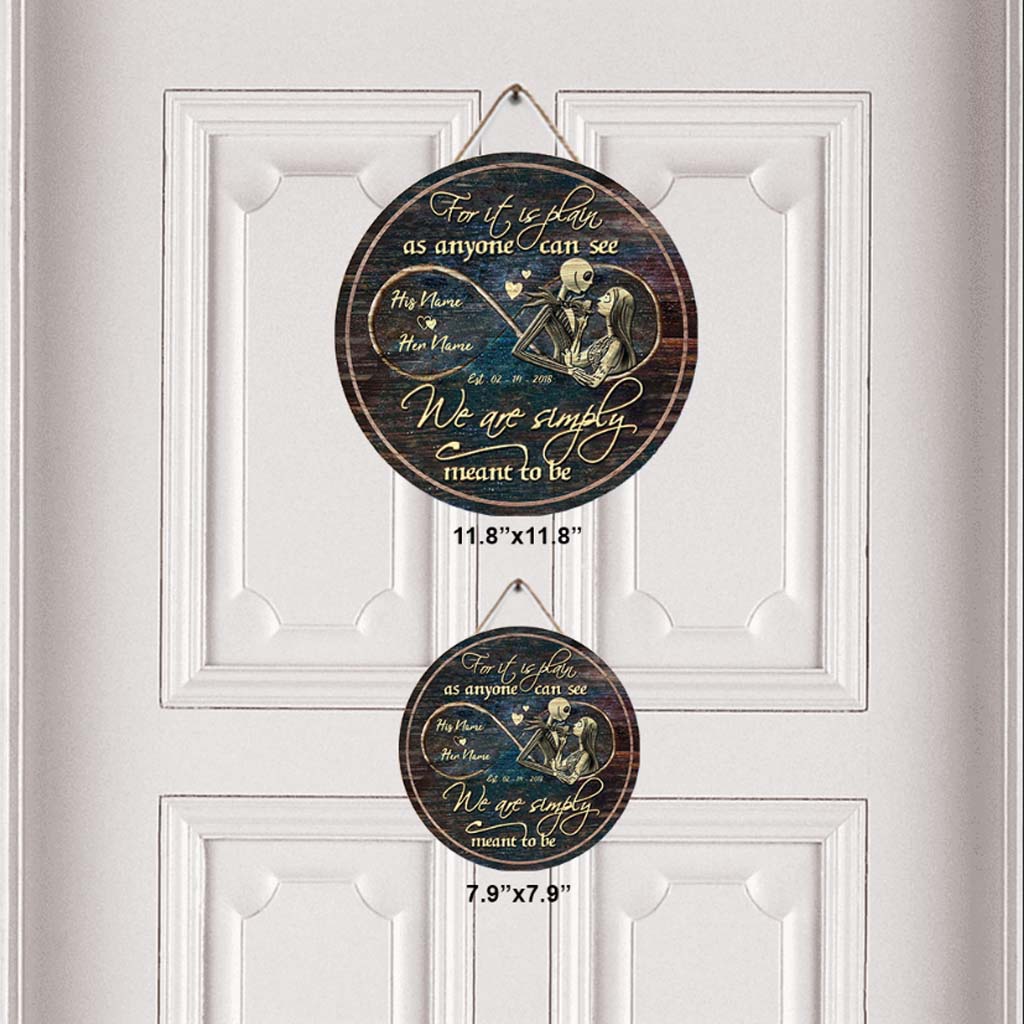 Personalized Round Wood Sign for Couples with Custom Names - Unique Wedding Gift Round Wood Sign GradoCreations