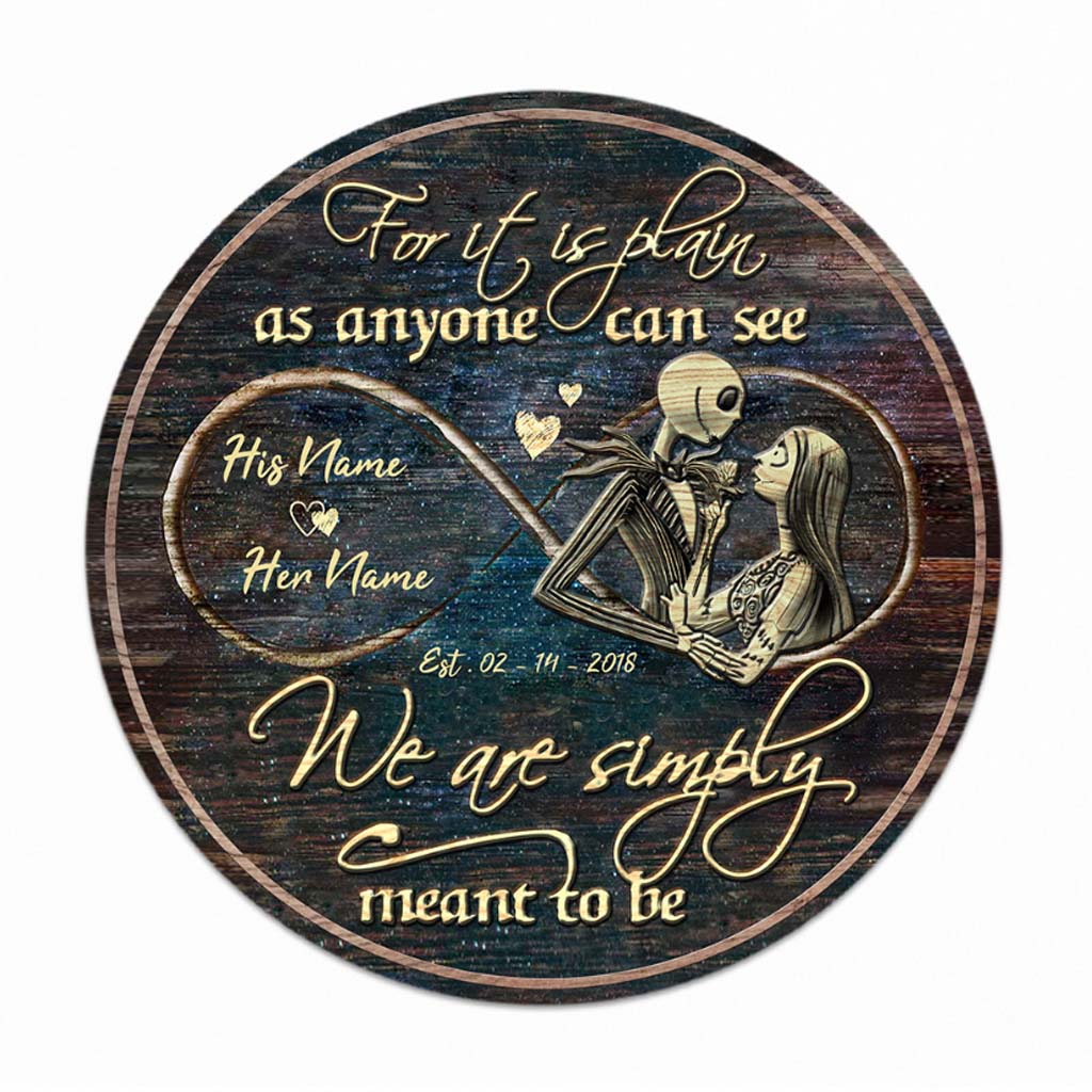 Personalized Round Wood Sign for Couples with Custom Names - Unique Wedding Gift Round Wood Sign GradoCreations