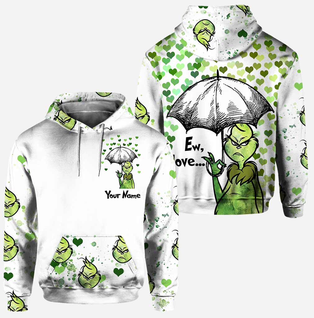 Personalized Grinch Hoodie and Leggings Set for Christmas Gift Hoodie & Leggings GradoCreations