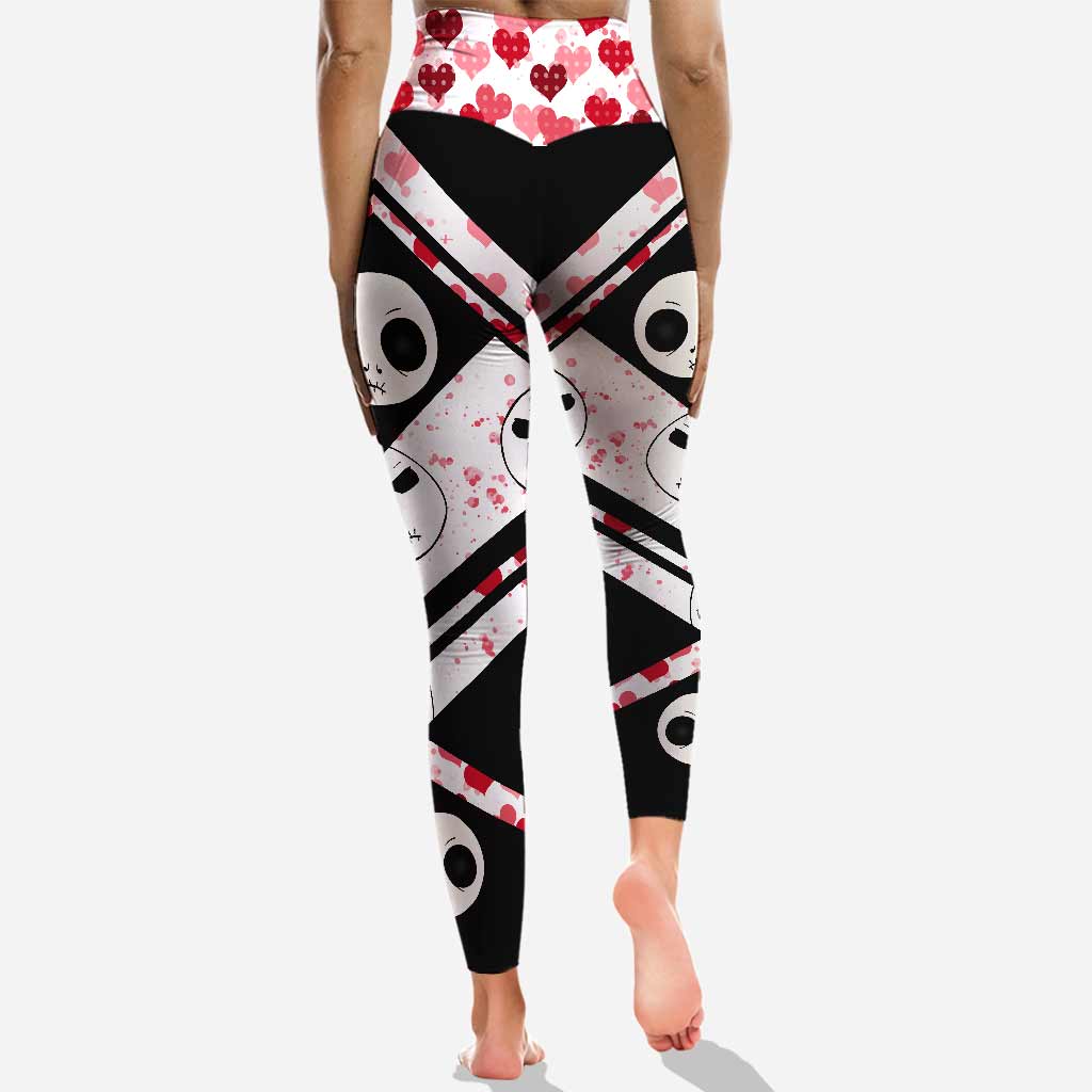 Personalized Hug Me Hoodie & Leggings Set for Halloween Love Hoodie & Leggings GradoCreations