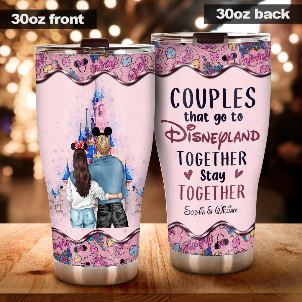 Personalized Disney Couple Tumblers Custom Names for Anniversary Gift Tumbler GradoCreations