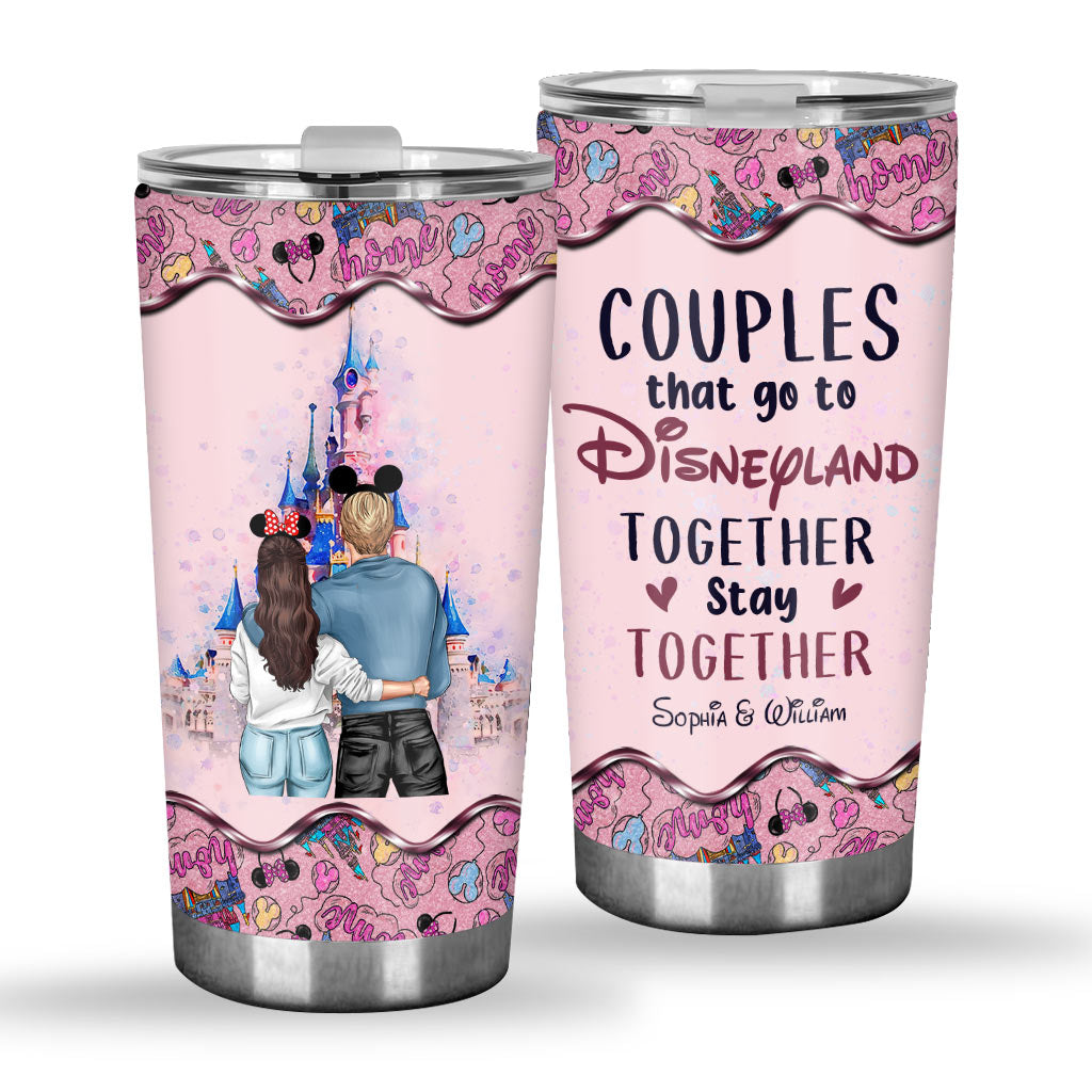 Personalized Disney Couple Tumblers Custom Names for Anniversary Gift Tumbler GradoCreations