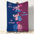 Personalized Ohana Blanket Custom Names Gift for Couples Blanket GradoCreations