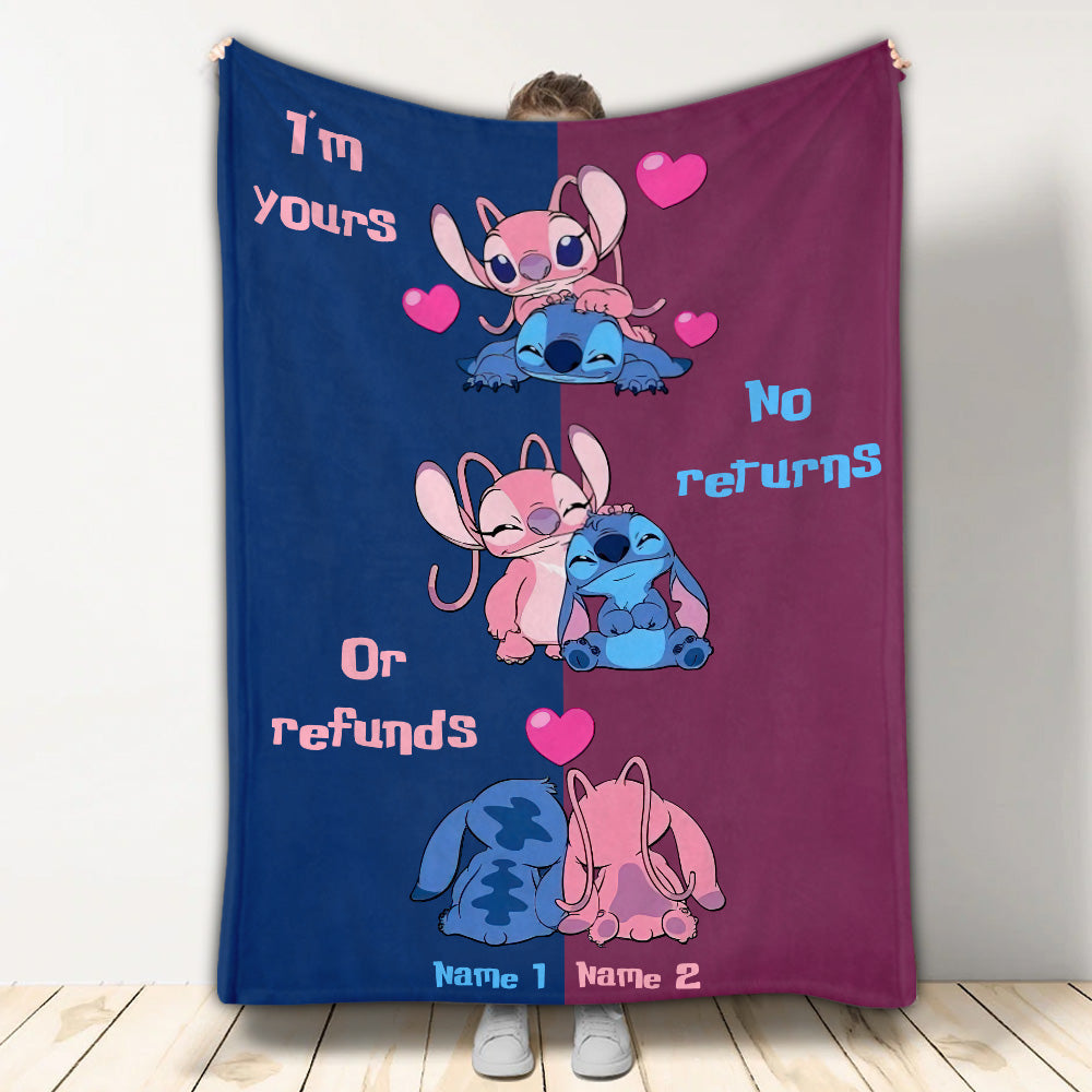 Personalized Ohana Blanket Custom Names Gift for Couples Blanket GradoCreations