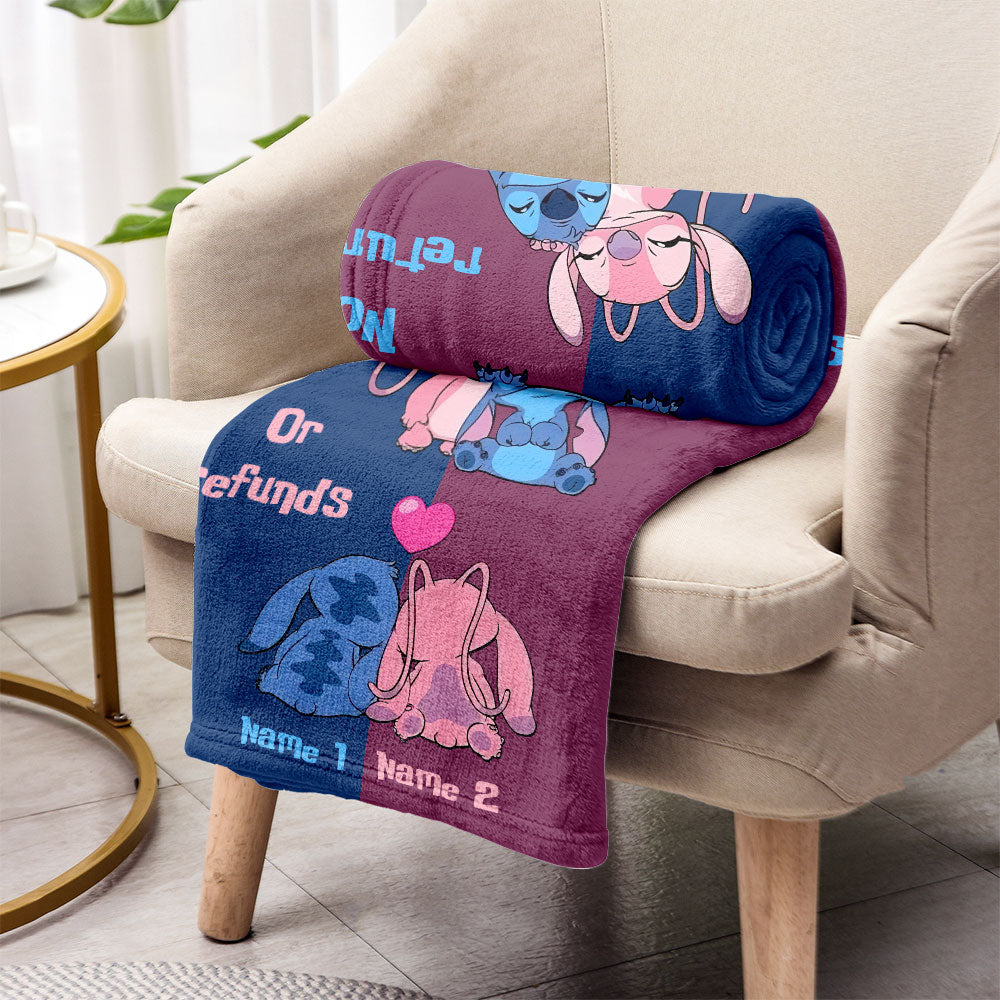 Personalized Ohana Blanket Custom Names Gift for Couples Blanket GradoCreations