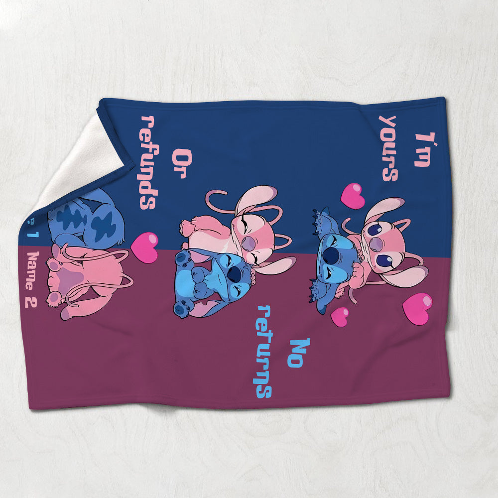 Personalized Ohana Blanket Custom Names Gift for Couples Blanket GradoCreations