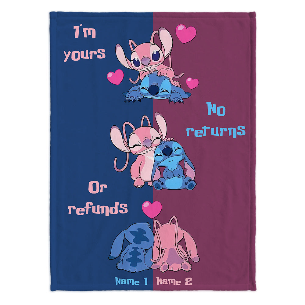Personalized Ohana Blanket Custom Names Gift for Couples Blanket GradoCreations