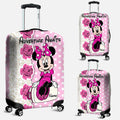 Personalized Minnie Mouse Luggage Cover Custom Name Gift Luggage Cover GradoCreations