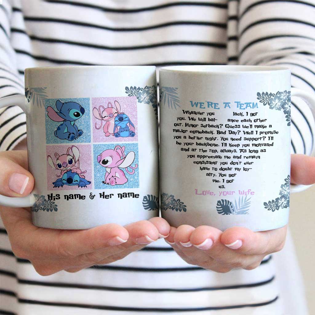 Personalized Couple Ohana Mug Custom Name Gift for Partner Mug GradoCreations