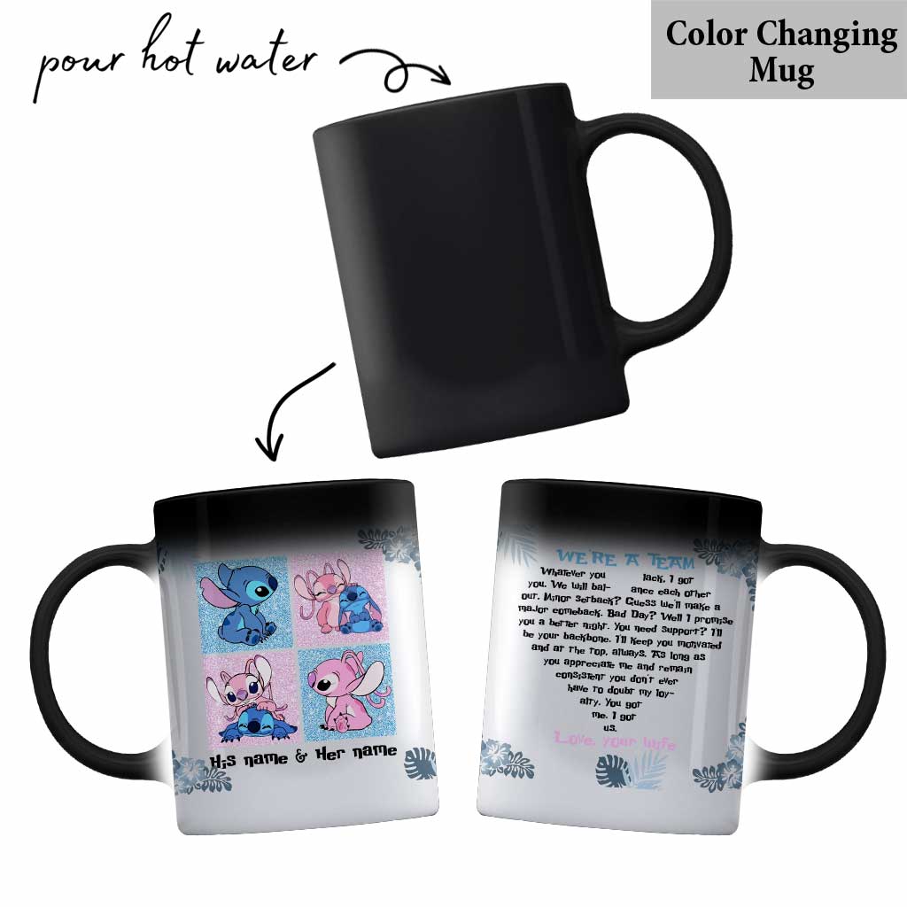 Personalized Couple Ohana Mug Custom Name Gift for Partner Mug GradoCreations