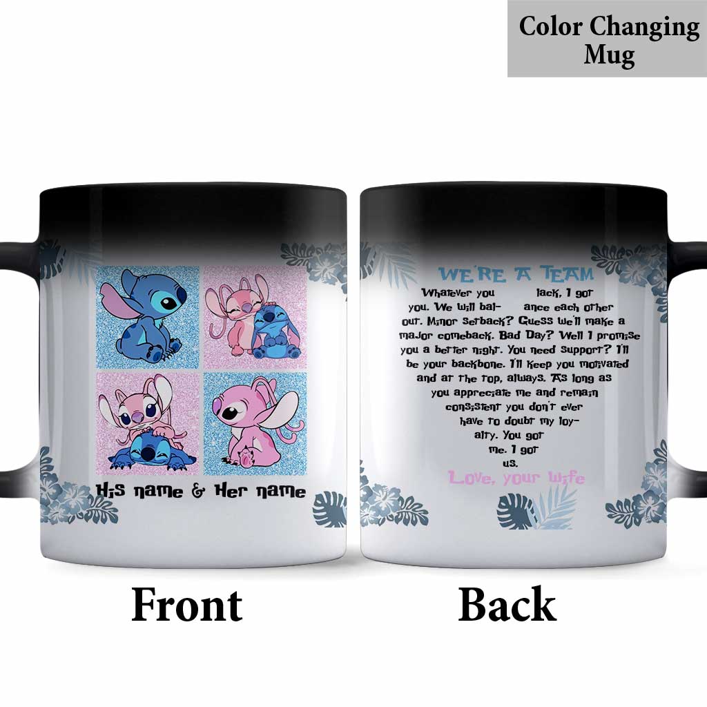 Personalized Couple Ohana Mug Custom Name Gift for Partner Mug GradoCreations