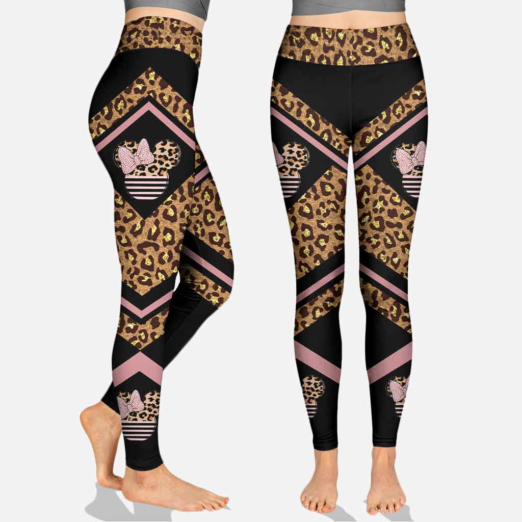 Personalized Pink Leopard Hoodie & Leggings Set for Kids Hoodie & Leggings GradoCreations