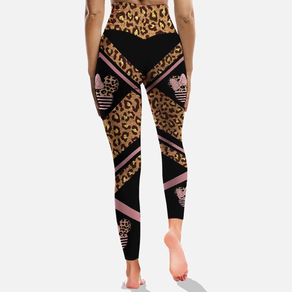 Personalized Pink Leopard Hoodie & Leggings Set for Kids Hoodie & Leggings GradoCreations