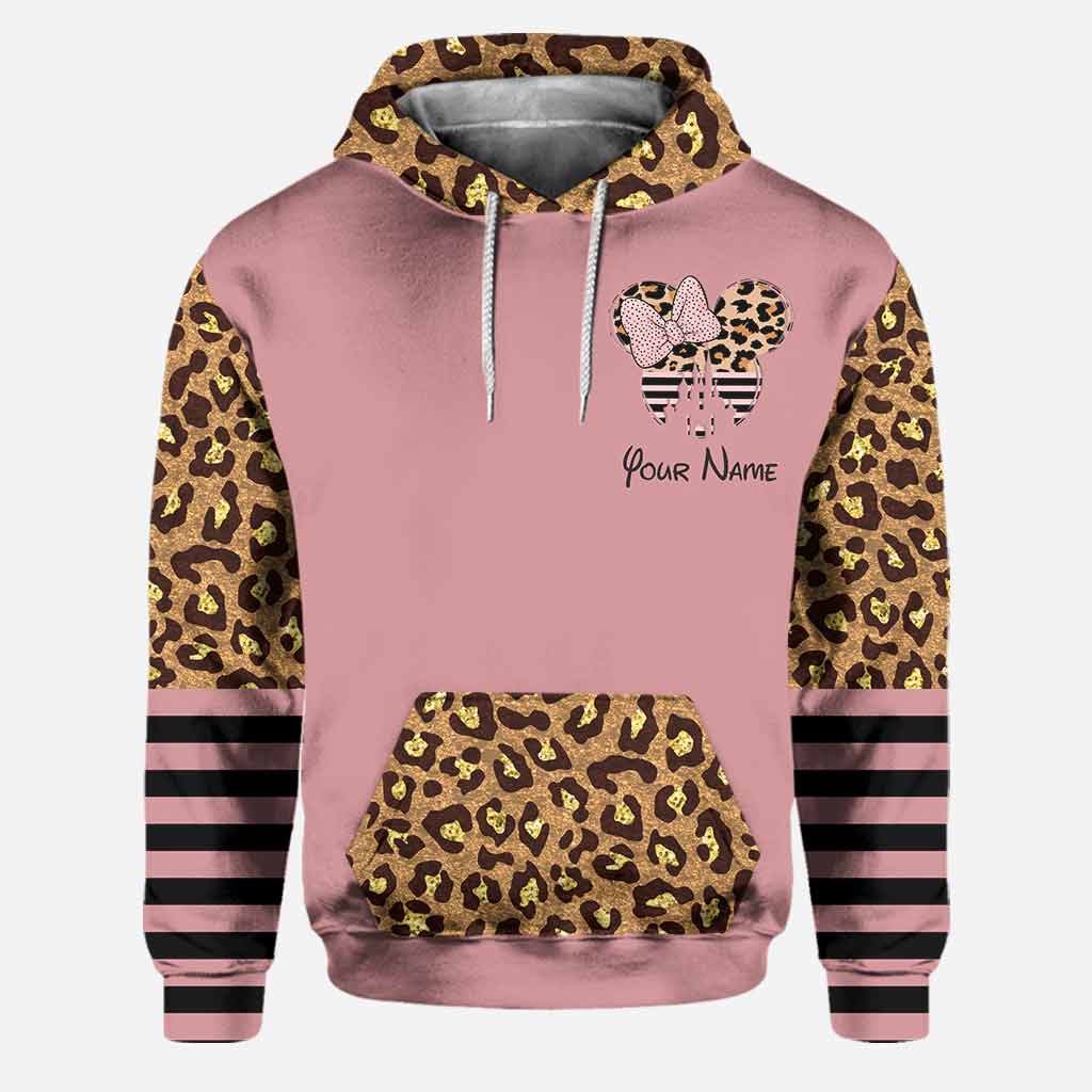Personalized Pink Leopard Hoodie & Leggings Set for Kids Hoodie & Leggings GradoCreations