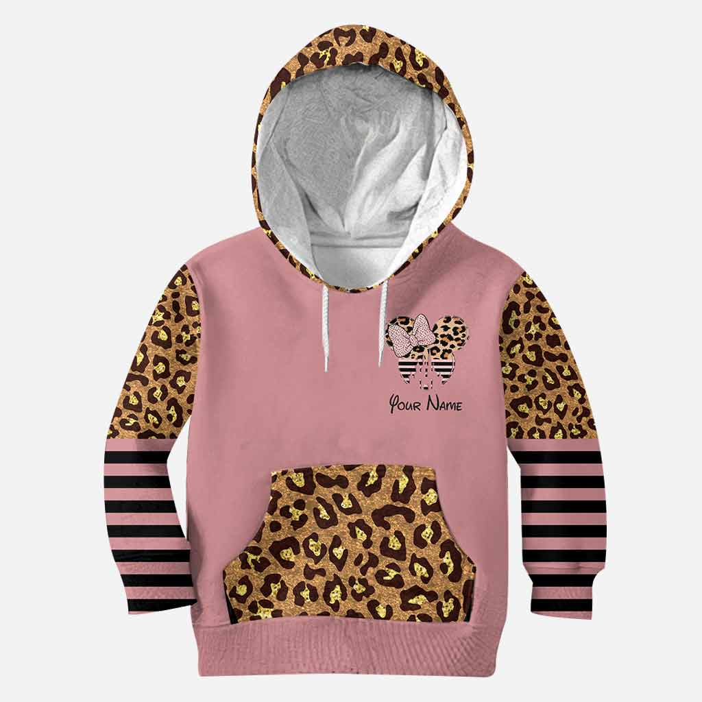 Personalized Pink Leopard Hoodie & Leggings Set for Kids Hoodie & Leggings GradoCreations