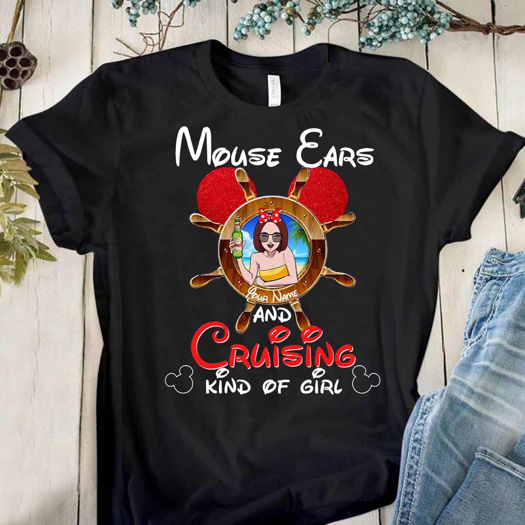 Personalized Mouse Ears Cruising T-shirt & Hoodie Gift for Her T-shirt & Hoodie GradoCreations