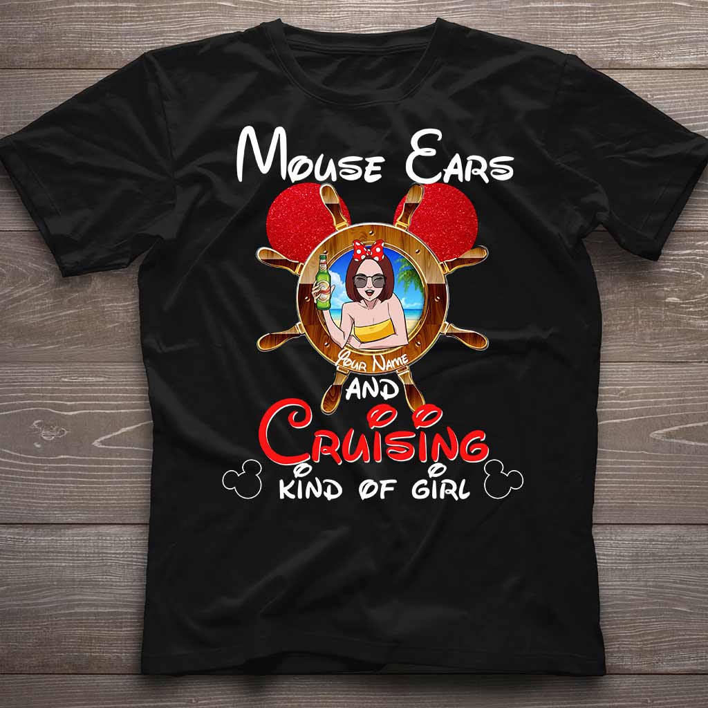Personalized Mouse Ears Cruising T-shirt & Hoodie Gift for Her T-shirt & Hoodie GradoCreations