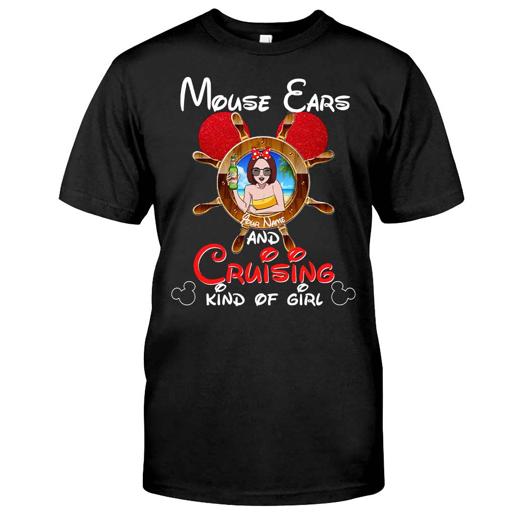 Personalized Mouse Ears Cruising T-shirt & Hoodie Gift for Her T-shirt & Hoodie GradoCreations