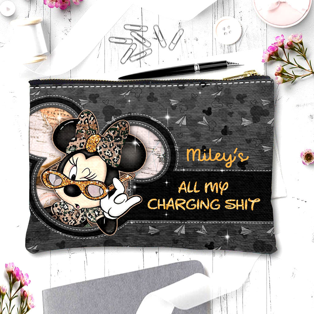 Personalized Mouse Pouch with Cute Minnie Design for Girls Pouch GradoCreations