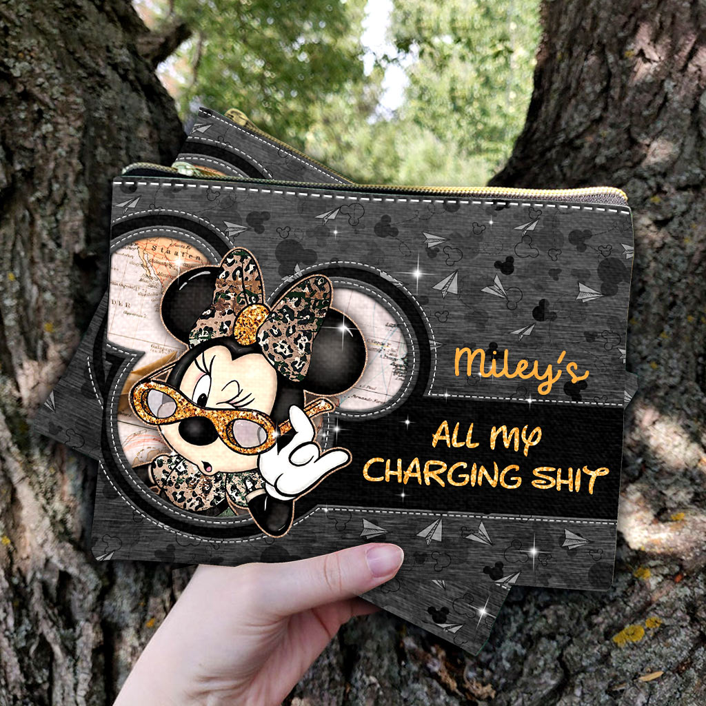 Personalized Mouse Pouch with Cute Minnie Design for Girls Pouch GradoCreations