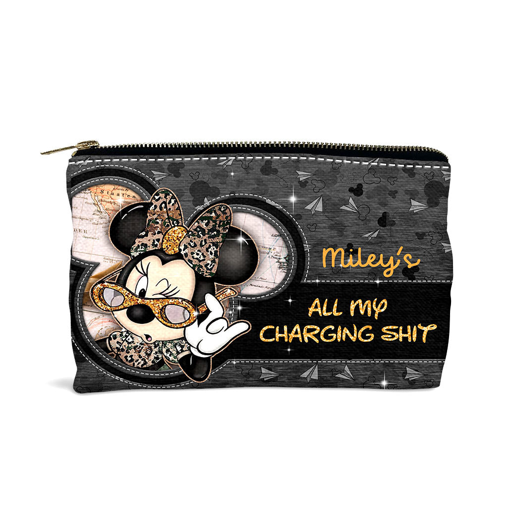 Personalized Mouse Pouch with Cute Minnie Design for Girls Pouch GradoCreations