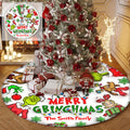 Personalized Merry Grinchmas Christmas Tree Skirt Custom Design Tree Skirt GradoCreations