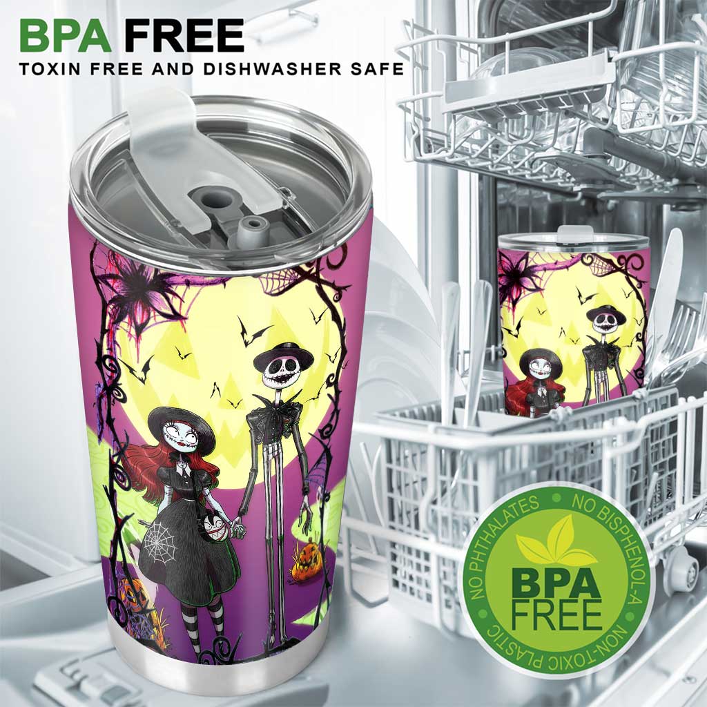 Personalized Nightmare Tumbler Custom Gift for Couples Halloween Tumbler GradoCreations