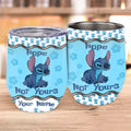 Personalized Ohana Wine Tumbler Custom Name Gift for Friends Wine Tumbler GradoCreations