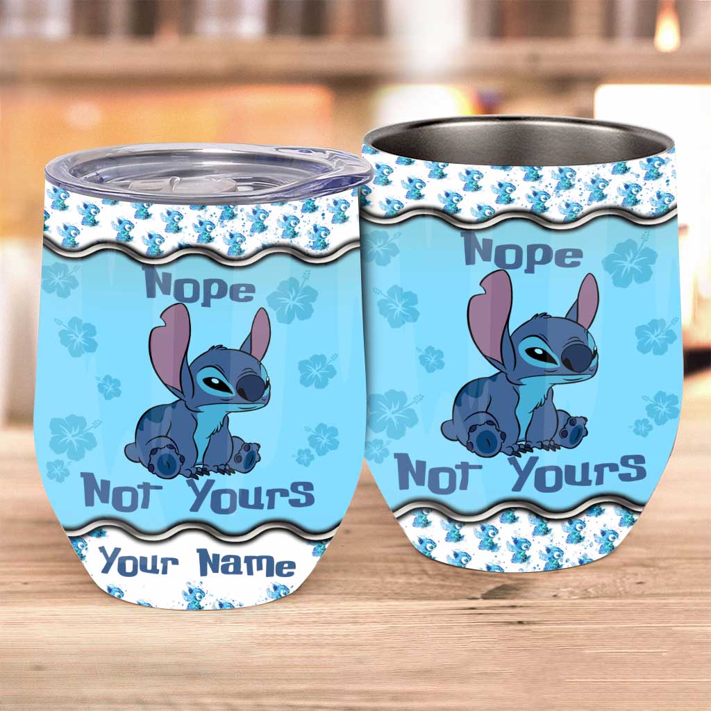 Personalized Ohana Wine Tumbler Custom Name Gift for Friends Wine Tumbler GradoCreations