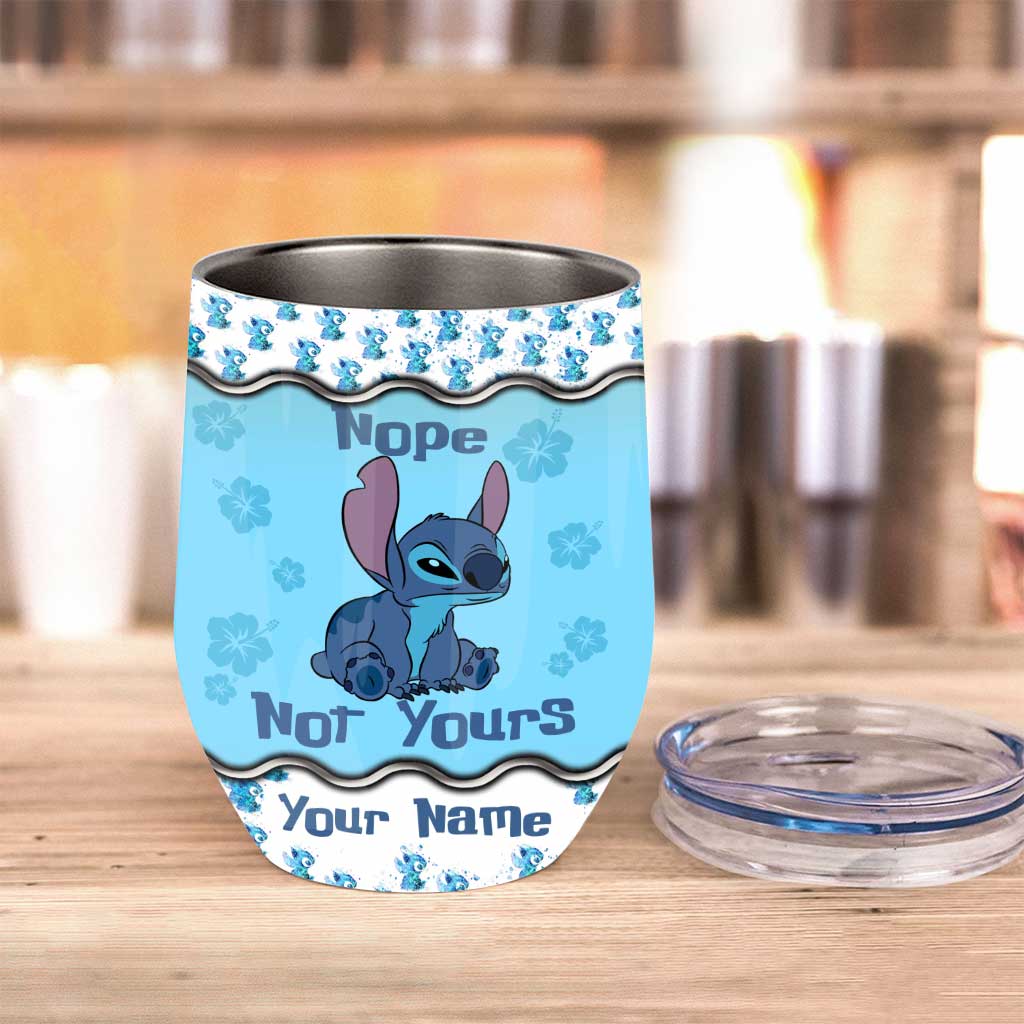 Personalized Ohana Wine Tumbler Custom Name Gift for Friends Wine Tumbler GradoCreations