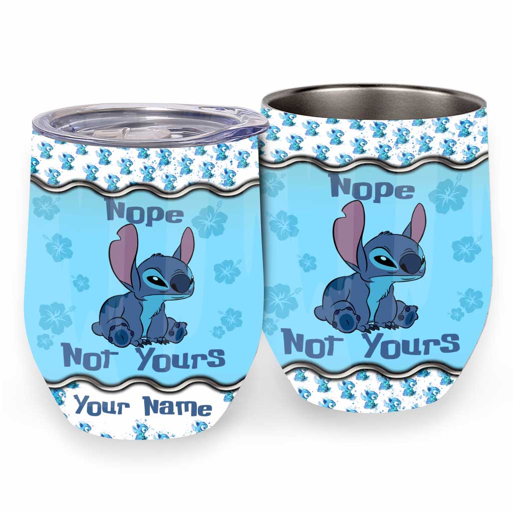 Personalized Ohana Wine Tumbler Custom Name Gift for Friends Wine Tumbler GradoCreations