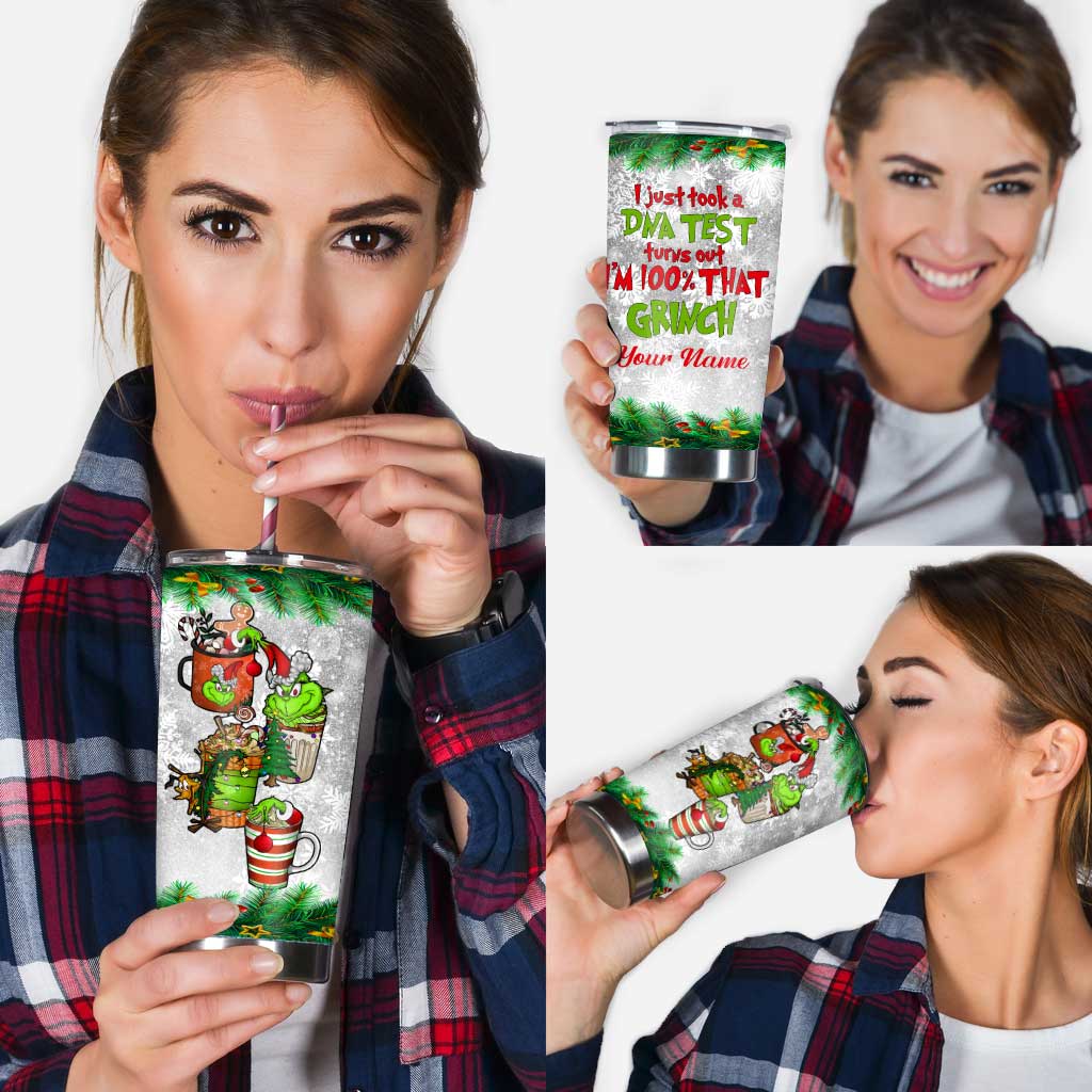 Personalized Christmas Tumbler Custom Grinch Design Gift Tumbler GradoCreations