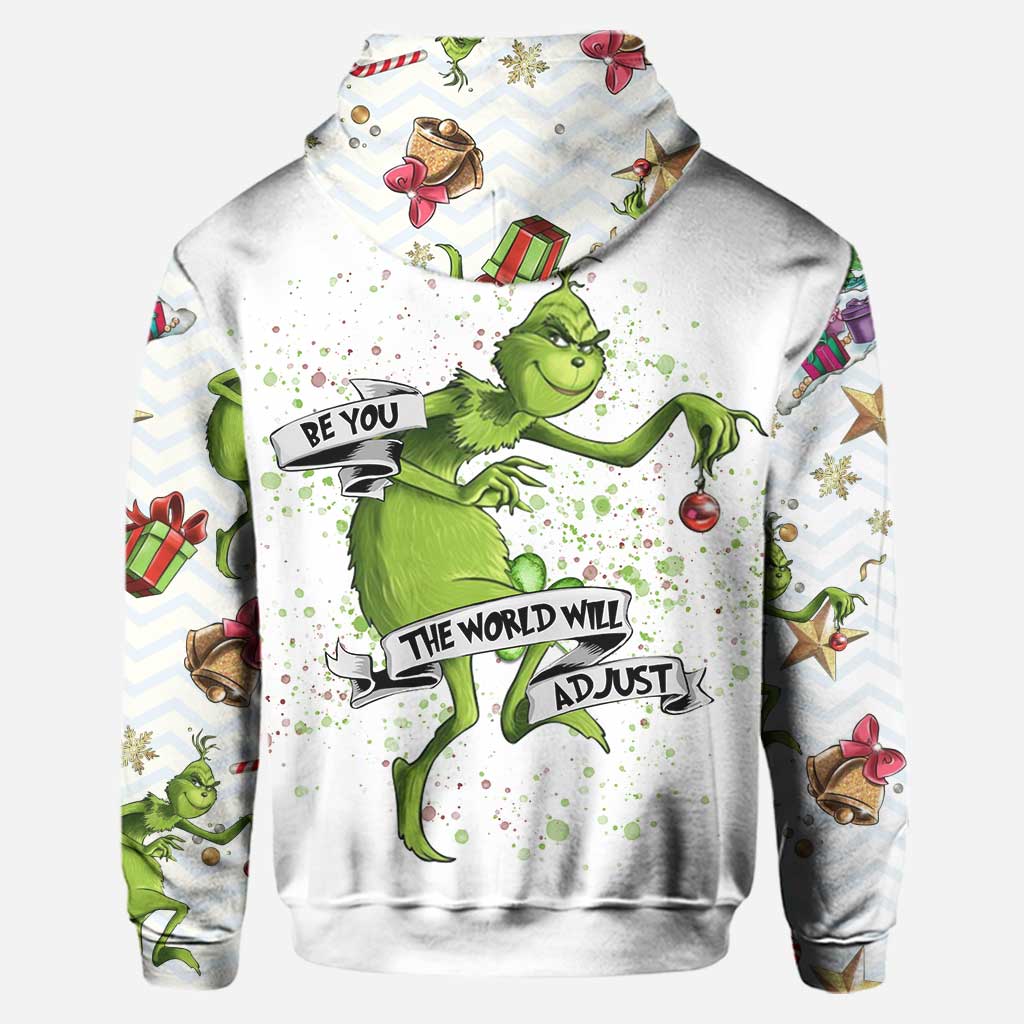 Personalized Christmas Hoodie and Leggings with Grinch Design Hoodie & Leggings GradoCreations