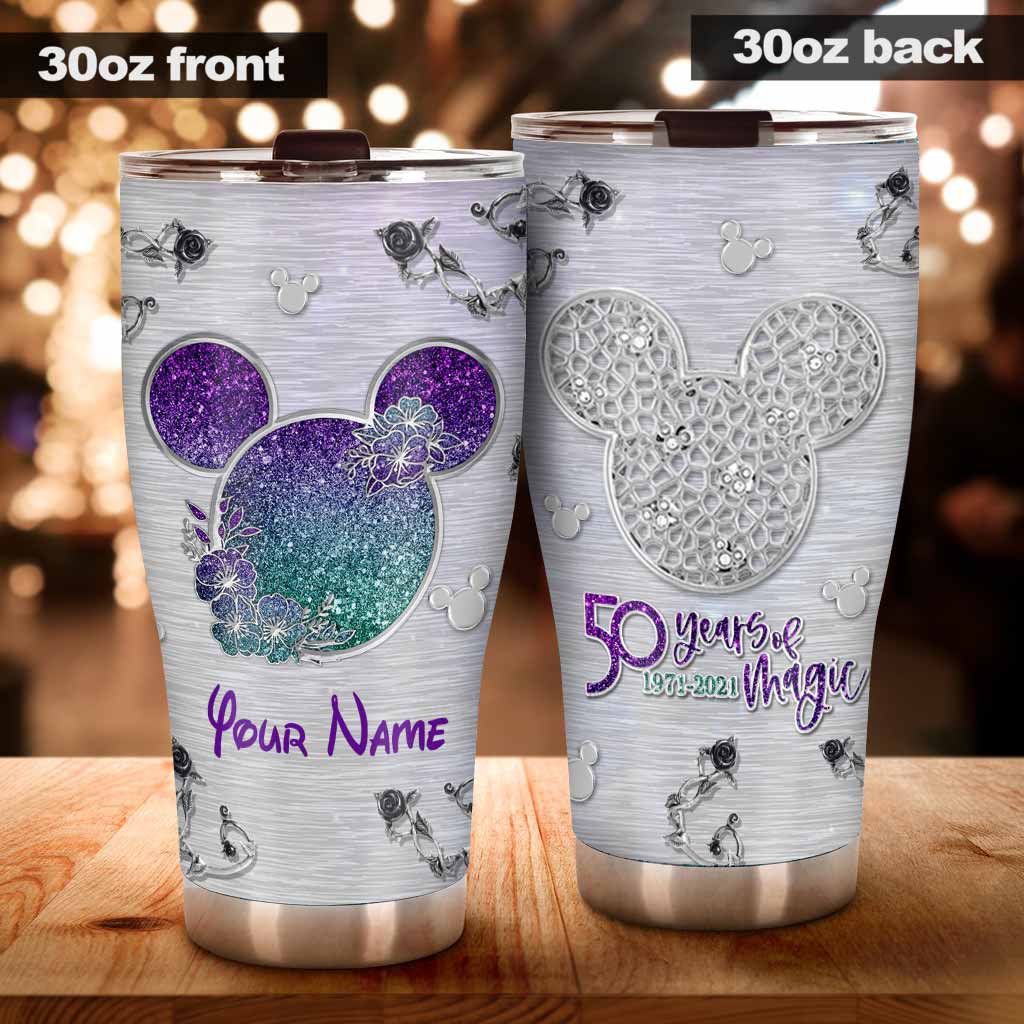 Personalized 50 Years of Magic Tumbler Custom Name Gift Tumbler GradoCreations