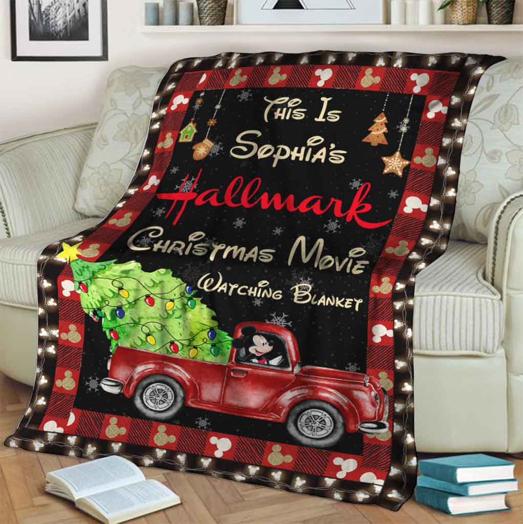 Personalized Christmas Movie Watching Blanket Gift for Mom Blanket GradoCreations