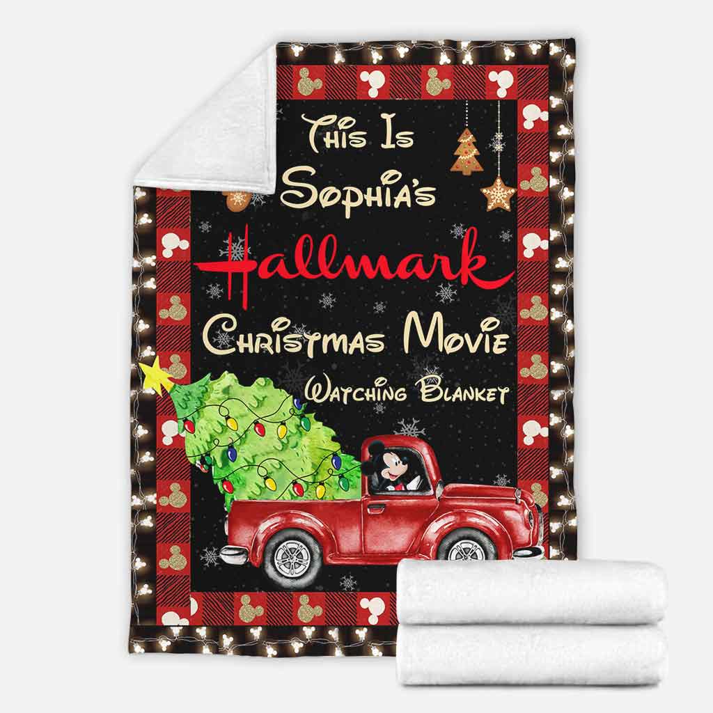Personalized Christmas Movie Watching Blanket Gift for Mom Blanket GradoCreations