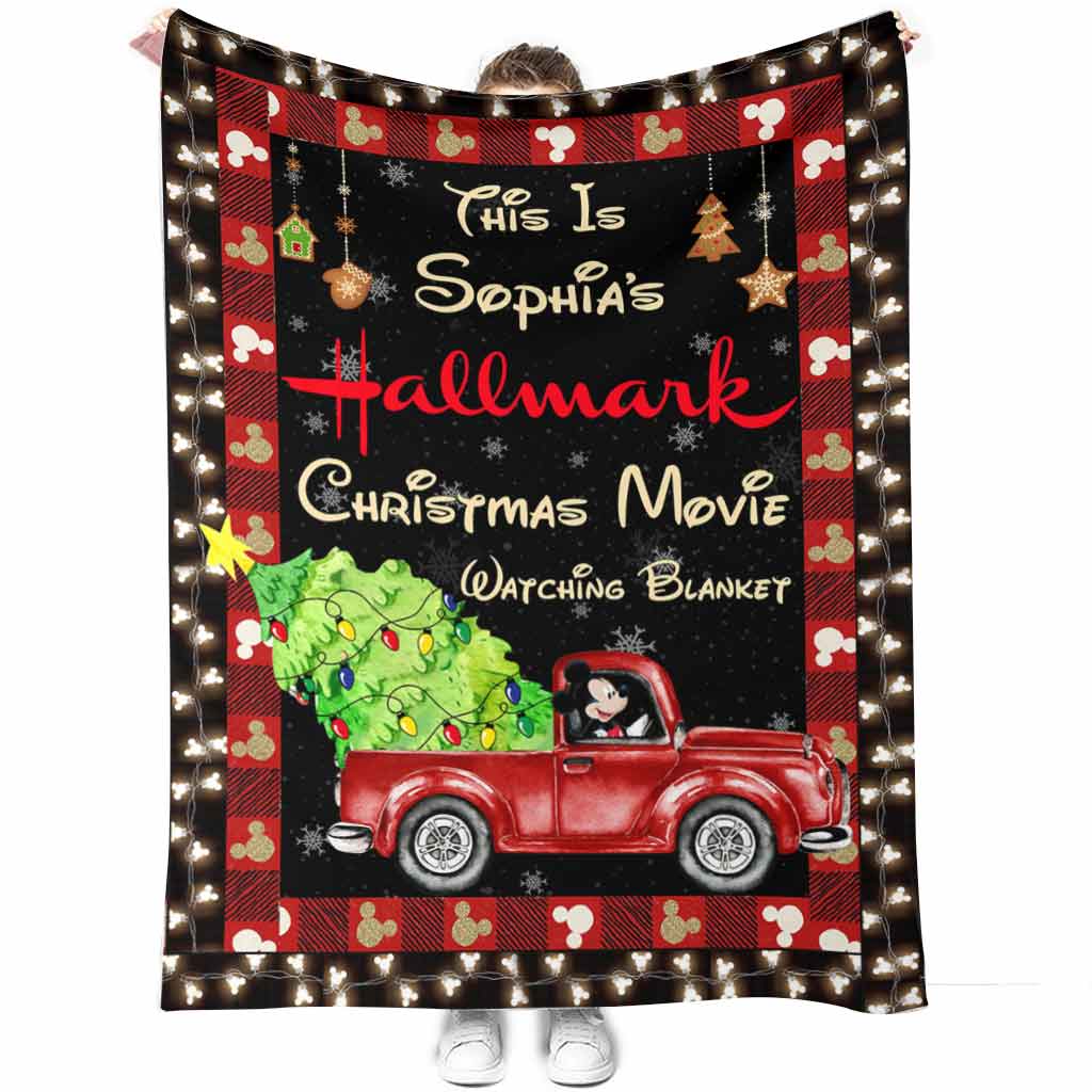 Personalized Christmas Movie Watching Blanket Gift for Mom Blanket GradoCreations