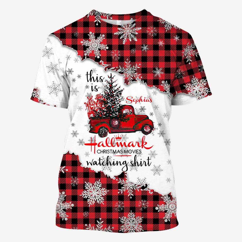 Personalized Christmas All Over Hoodie Custom Name Gift for Family All Over Shirt GradoCreations
