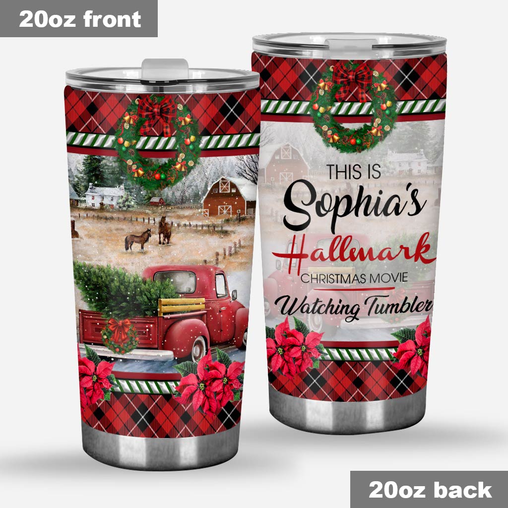 Personalized Christmas Movie Tumbler Custom Name Gift Tumbler GradoCreations